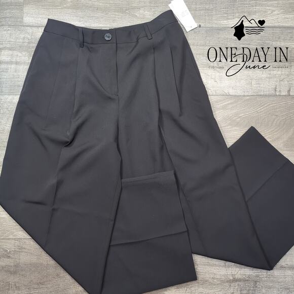 DKNY Petite Wide Leg Trouser Pants Size 10P - Picture 1 of 6